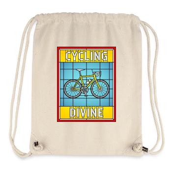Vitrail Divin Cycling - Sac à cordon recyclé Stanley/Stella - blanc naturel - Devant