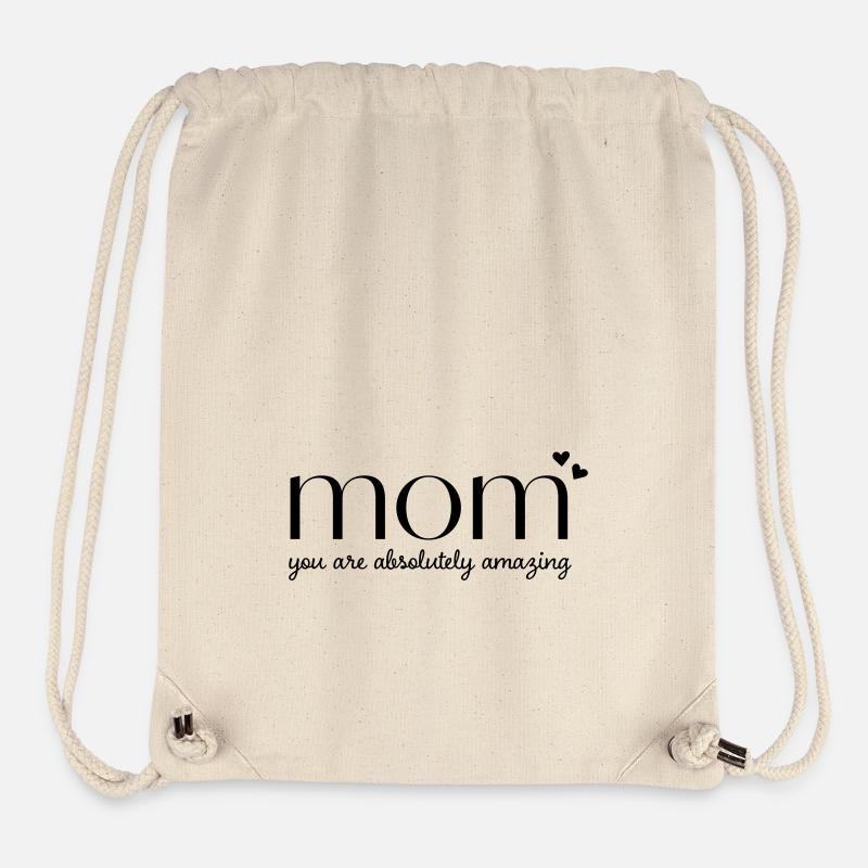 Maman, tu es absolument magnifique ! - Sac à cordon recyclé Stanley/Stella - blanc naturel