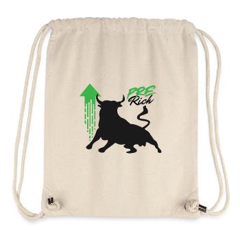 Pre Rich - Im Bullrun-Modus - Stanley/Stella recycelter Gym Bag - Naturweiß - Vorne