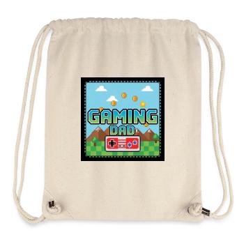 gaming dad - Stanley/Stella Recycled Gym Bag - natural - Front