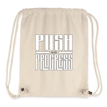 Push and Progress – Strength meets Motivation - Stanley/Stella Recycled Gym Bag - natural - Front
