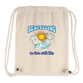 Seafeeling amoureux de cela - Sac à cordon recyclé Stanley/Stella - blanc naturel - Devant