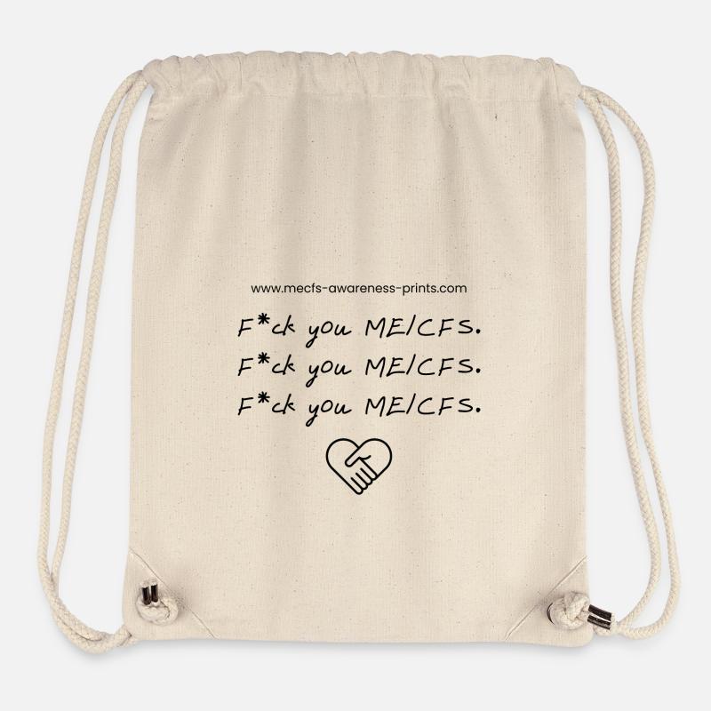 F*U ME/CFS ♡ - Sac à cordon recyclé Stanley/Stella - blanc naturel