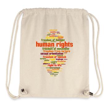 human rights - Stanley/Stella Recycled Gym Bag - natural - Front