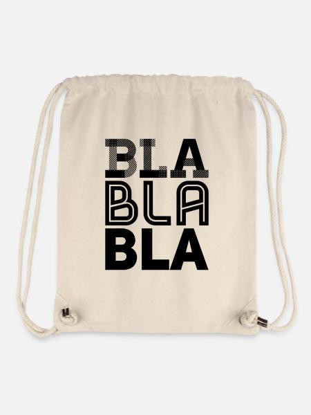 bla bla bla - Stanley/Stella recycelter Gym Bag - Naturweiß