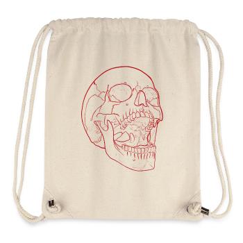 Dumb Scream - Skull in red - Stanley/Stella Recycled Gym Bag - natural - Front