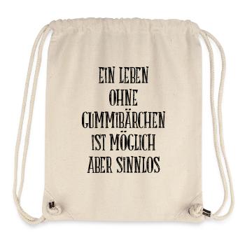 Leben ohne Gummibärchen - Stanley/Stella recycelter Gym Bag - Naturweiß - Vorne