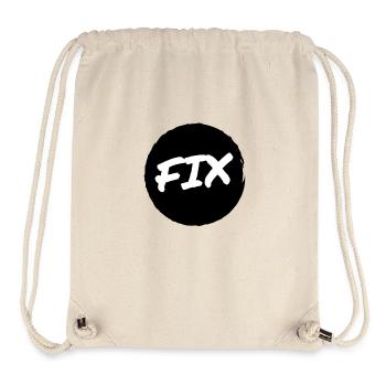 Fix - 100 % sécurisé, fix hoit Oida ;-) - Sac à cordon recyclé Stanley/Stella - blanc naturel - Devant