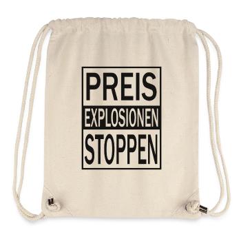 Preisexplosionen Stoppen - Stanley/Stella recycelter Gym Bag - Naturweiß - Vorne