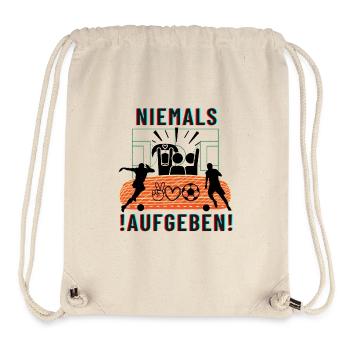 ! Niemals Aufgeben ! ART - Stanley/Stella recycelter Gym Bag - Naturweiß - Vorne