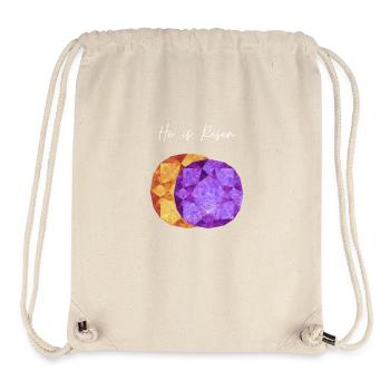 He is Risen Geometric Gem - Stanley/Stella Recycled Gym Bag - natural - Front