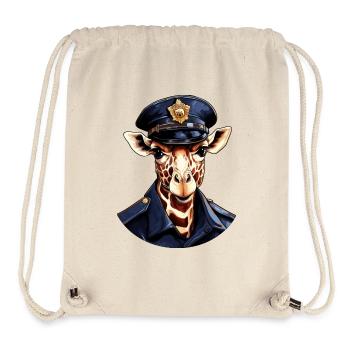 Giraffe Policeman - Stanley/Stella Recycled Gym Bag - natural - Front