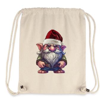 Christmas gnome insulted with gnome - Stanley/Stella Recycled Gym Bag - natural - Front