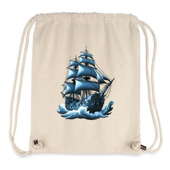 Sailing ship - Stanley/Stella Recycled Gym Bag - natural - Front