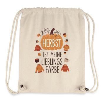 Herbst ist meine Lieblingsfarbe - Stanley/Stella recycelter Gym Bag - Naturweiß - Vorne
