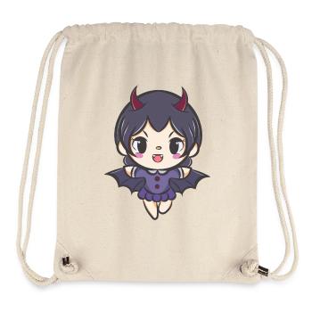 Kawaii little witch drawing - Stanley/Stella Recycled Gym Bag - natural - Front