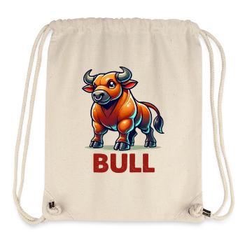 stier comic - Stanley/Stella recycelter Gym Bag - Naturweiß - Vorne