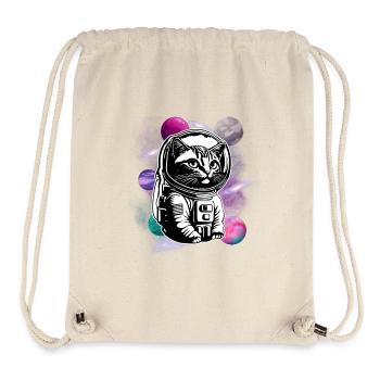 "Astronaut Cat - Cosmic Explorer - Stanley/Stella Recycled Gym Bag - natural - Front