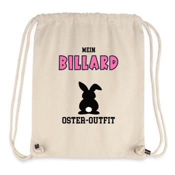 Billard Oster Outfit Ostergeschenk Billarderin - Stanley/Stella recycelter Gym Bag - Naturweiß - Vorne