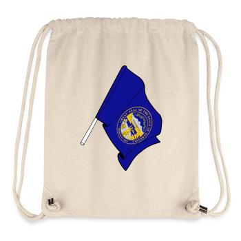 Flagge von Nebraska - Stanley/Stella recycelter Gym Bag - Naturweiß - Vorne