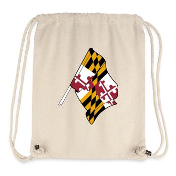 Flag of Maryland - Stanley/Stella Recycled Gym Bag - natural - Front