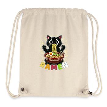Lustige Ramen Katze – Niedliches Nudel Cartoon - Stanley/Stella recycelter Gym Bag - Naturweiß - Vorne