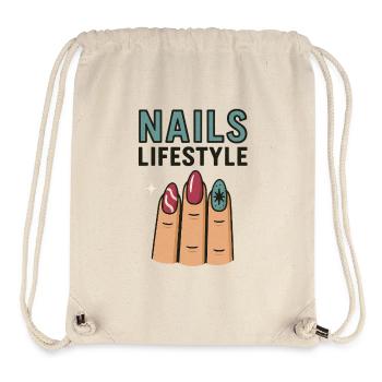 Nails Lifestyle - Stanley/Stella recycelter Gym Bag - Naturweiß - Vorne