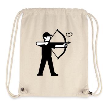 Design d’archer minimaliste - Sac à cordon recyclé Stanley/Stella - blanc naturel - Devant