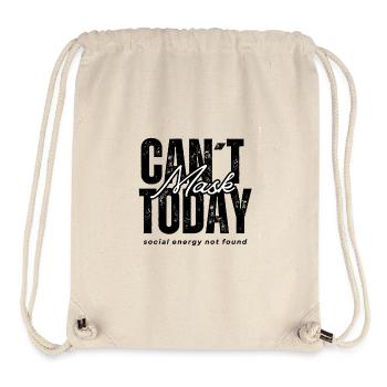 Can’t Mask Today – Social Energy Not Found - Stanley/Stella recycelter Gym Bag - Naturweiß - Vorne