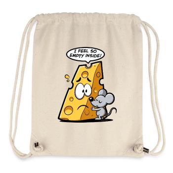Käse in der Existenzkrise 🧀🐭 - Stanley/Stella recycelter Gym Bag - Naturweiß - Vorne