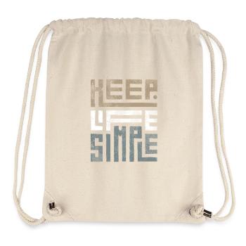 Motivational Message and Encouragement - Stanley/Stella Recycled Gym Bag - natural - Front