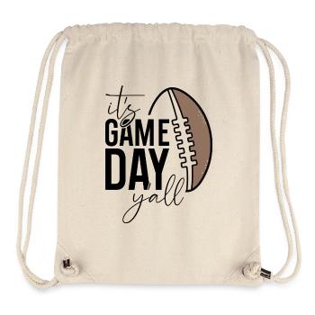 C’est le jour du match pour vous tous Design - Sac à cordon recyclé Stanley/Stella - blanc naturel - Devant