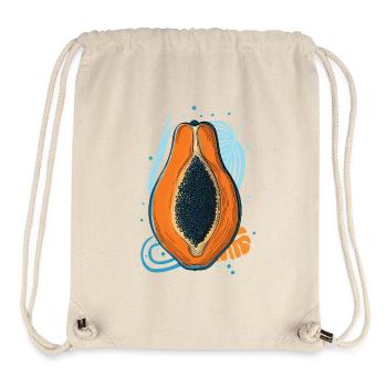 Papaya - Stanley/Stella recycelter Gym Bag - Naturweiß - Vorne