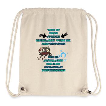 Humorous computer joke for technology fans - Stanley/Stella Recycled Gym Bag - natural - Front