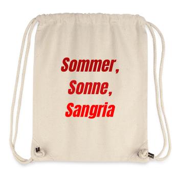 Sommersonne Sangria Design - Stanley/Stella recycelter Gym Bag - Naturweiß - Vorne