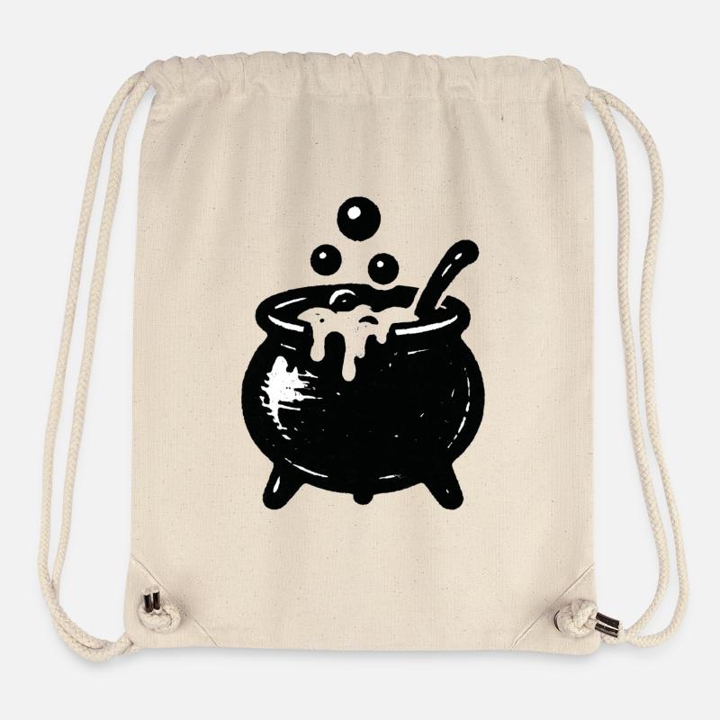 Witch's Cauldron Bubble Magic - Stanley/Stella Recycled Gym Bag - natural