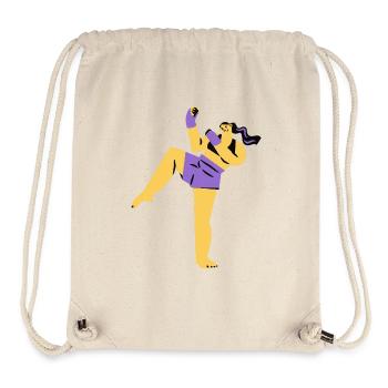 girl boxing - Stanley/Stella recycelter Gym Bag - Naturweiß - Vorne