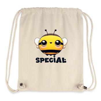 Biene Besonderer Charme - Stanley/Stella recycelter Gym Bag - Naturweiß - Vorne