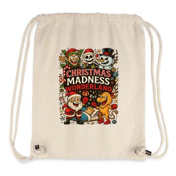 Weihnachts Wahnsinns Wunderland - Stanley/Stella recycelter Gym Bag - Naturweiß - Vorne