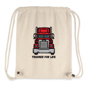 Frontal-LKW-Illustration - Stanley/Stella recycelter Gym Bag - Naturweiß - Vorne