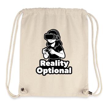 Reality Optional VR Illustration - Stanley/Stella Recycled Gym Bag - natural - Front