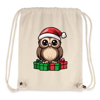 Eule Weihnachten Geschenke - Stanley/Stella recycelter Gym Bag - Naturweiß - Vorne