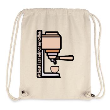 Verlass dich auf meinen Kaffee - Stanley/Stella recycelter Gym Bag - Naturweiß - Vorne