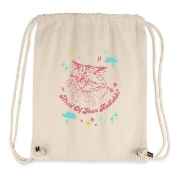 TIRED OF YOUR BULLSHIT - Stanley/Stella Recycled Gym Bag - natural - Front