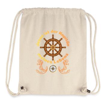 Jesus is the captain of my life - Christian - Stanley/Stella Recycled Gym Bag - natural - Front