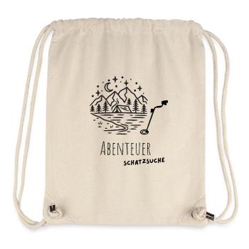 Abenteuer_Schatzsuche_Wald - Sac à cordon recyclé Stanley/Stella - blanc naturel - Devant
