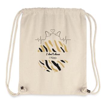 Tiger Streifen Halbkreis - Stanley/Stella recycelter Gym Bag - Naturweiß - Vorne