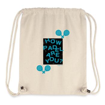How Padel are you? - Stanley/Stella recycelter Gym Bag - Naturweiß - Vorne