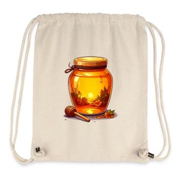 Un bocal de miel - Sac à cordon recyclé Stanley/Stella - blanc naturel - Devant