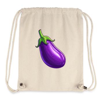 Aubergine - Stanley/Stella recycelter Gym Bag - Naturweiß - Vorne
